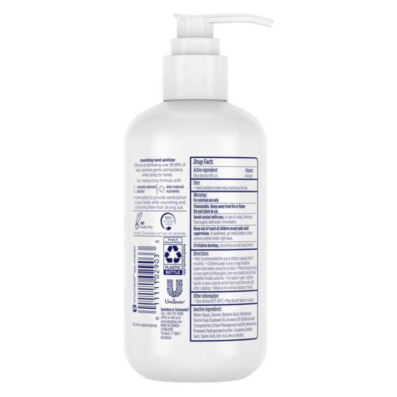 Dove Hand Sanitizer Hypoallergenic (8 fl oz) Delivery or Pickup Near Me Instacart
