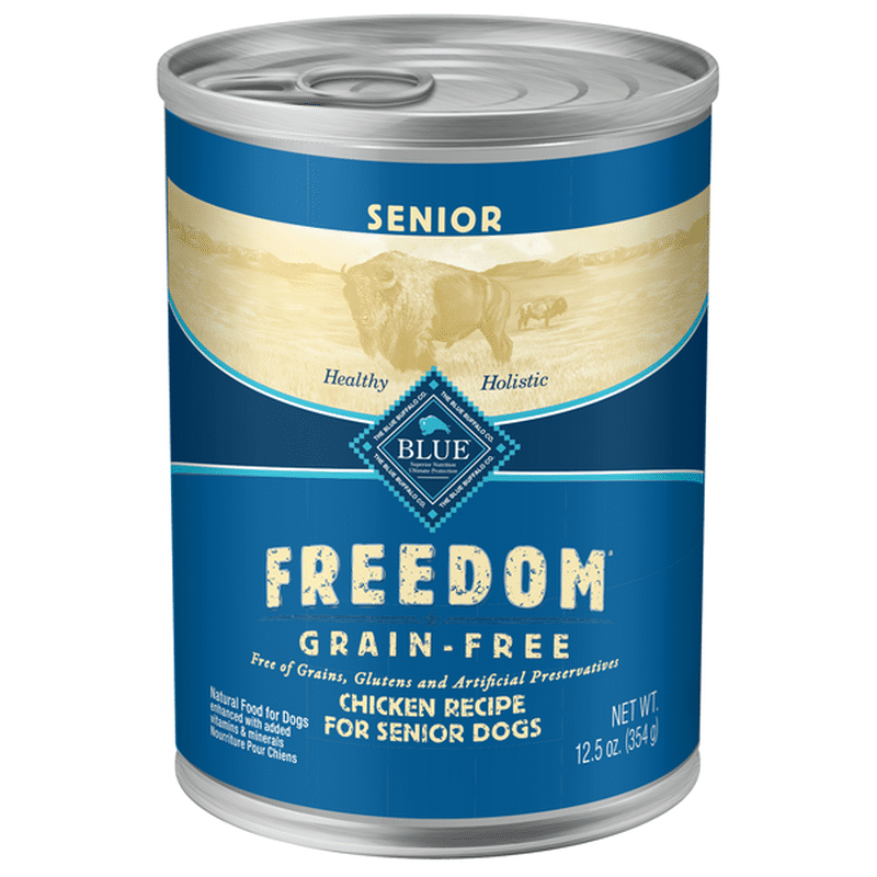 Blue Buffalo Freedom Grain Free Natural Senior Wet Dog Food Chicken Blue Buffalo Freedom Grain Free Natural Senior Wet Dog Food Chicken