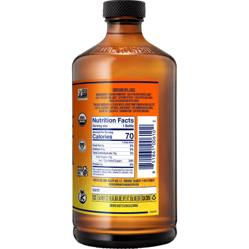 HealthAde Kombucha, Cayenne Cleanse (16 fl oz) Instacart