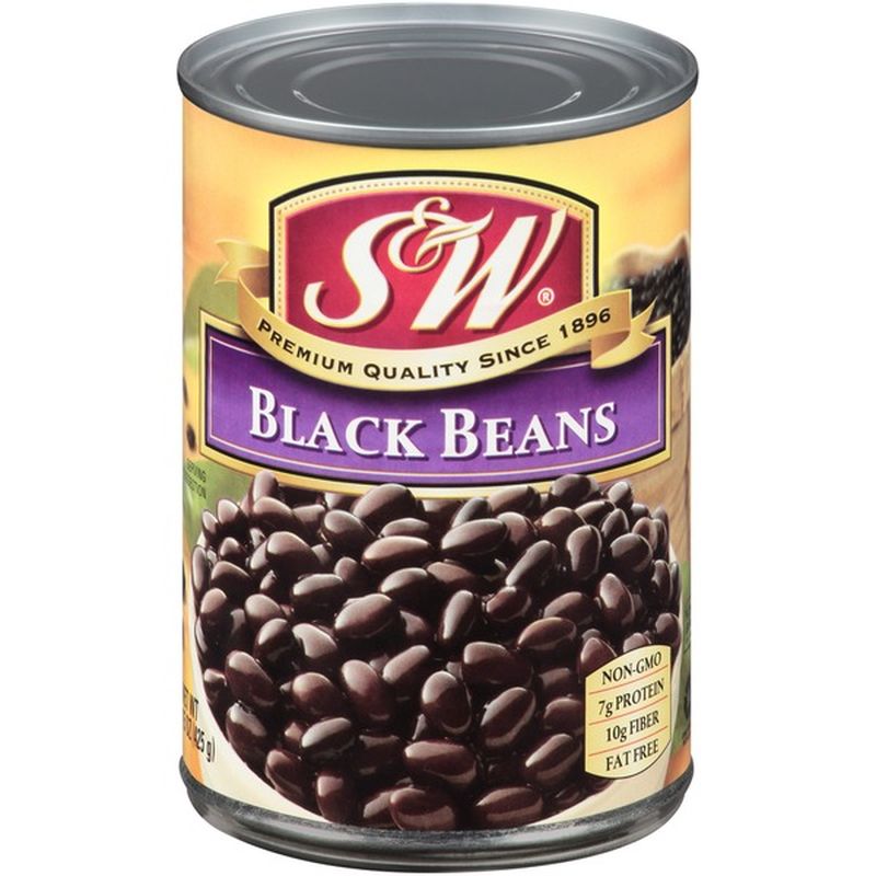 S&w Black Beans, Can (15 oz) from Raley's Instacart