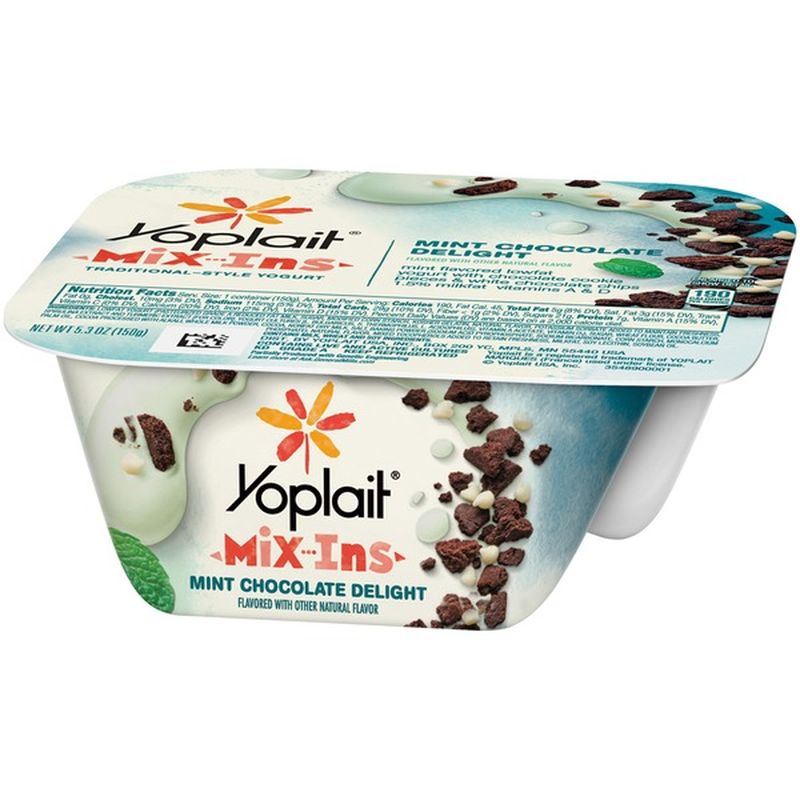 Yoplait Mix Ins Traditional Style Yogurt Mint Chocolate Delight (5.3 oz