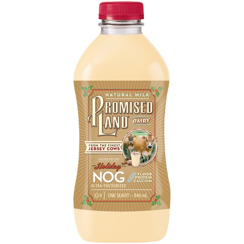 Promised Land Dairy Limited Edition Holiday Nog (32 fl oz) Instacart