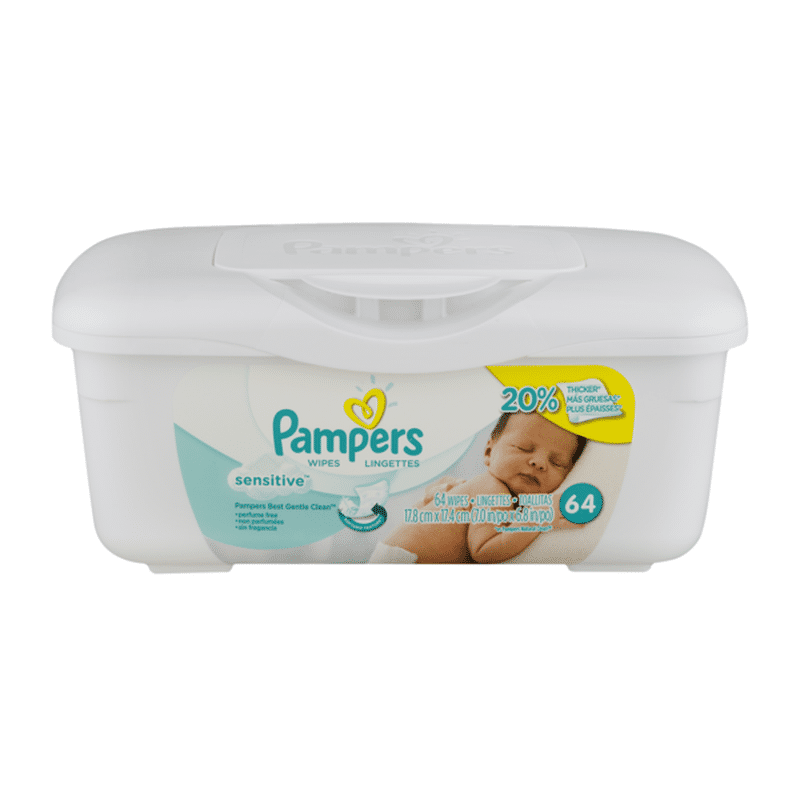 Pampers Baby Wipes Perfume Free Tub (64 ct) from Stop