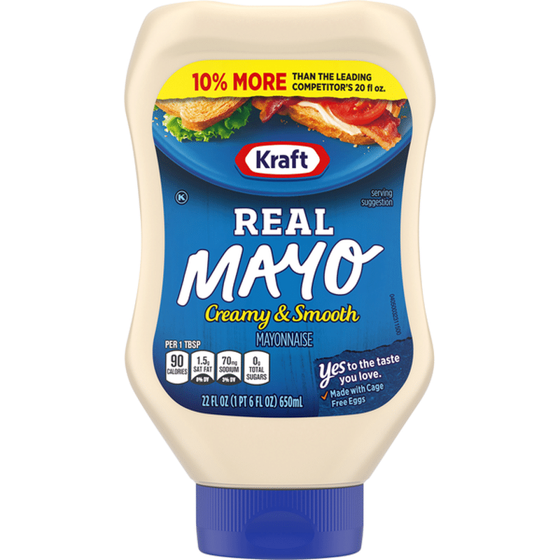 Kraft Real Mayonnaise (22 fl oz) from FoodsCo - Instacart