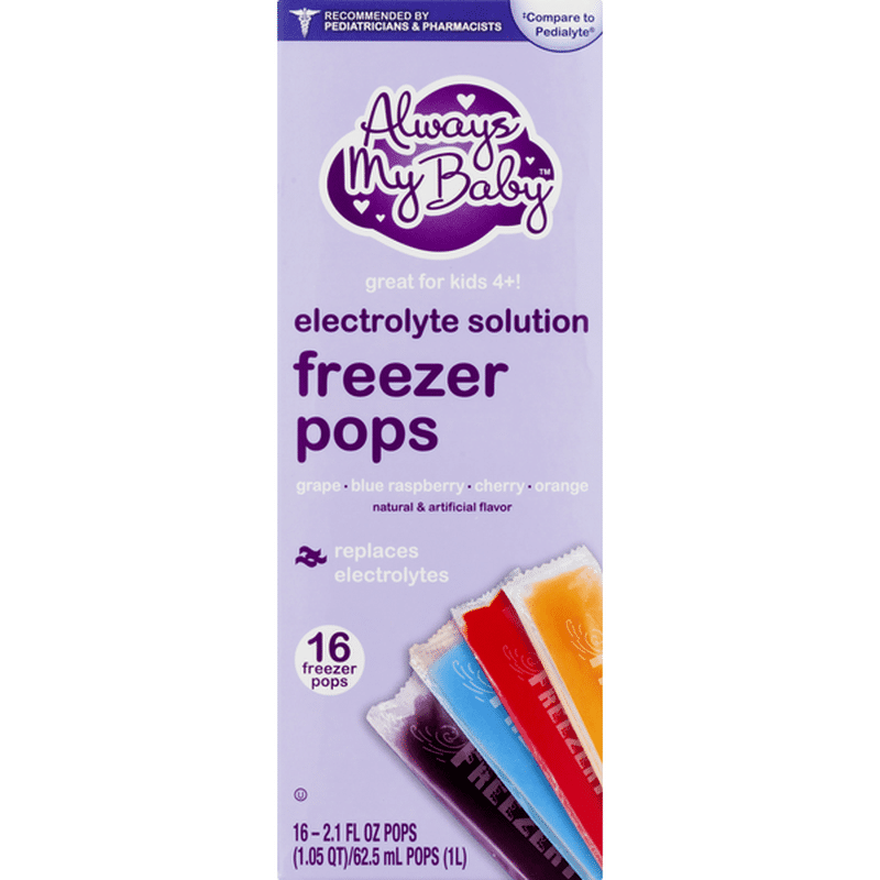 Always My Baby Freezer Pops, Electrolyte Solution (16 Each) - Instacart