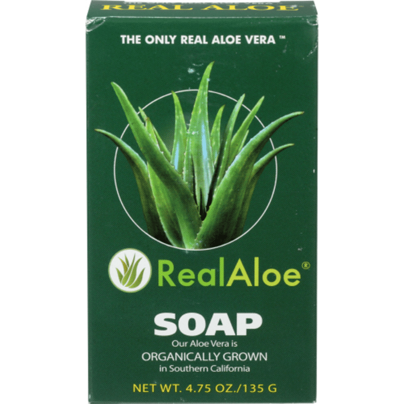 real aloe aloe vera bar soap