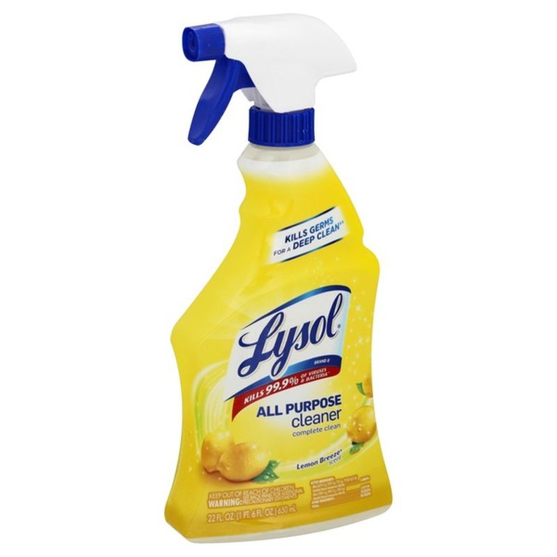 Lysol All Purpose Cleaner, Lemon Breeze Scent (22 oz) Instacart