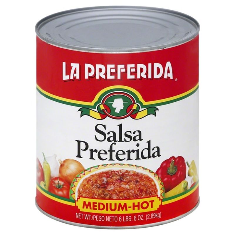 La Preferida Salsa, Preferida, Medium-Hot (102 oz) - Instacart