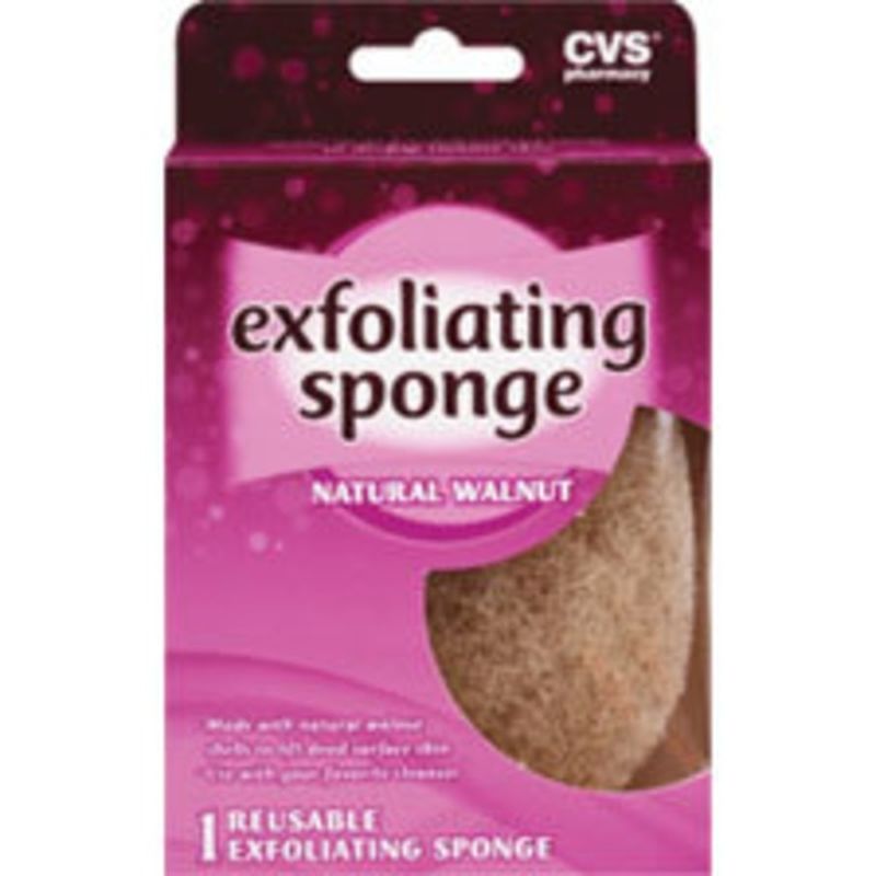 CVS Pharmacy Exfoliating Sponge, Natural Walnut (each) Instacart
