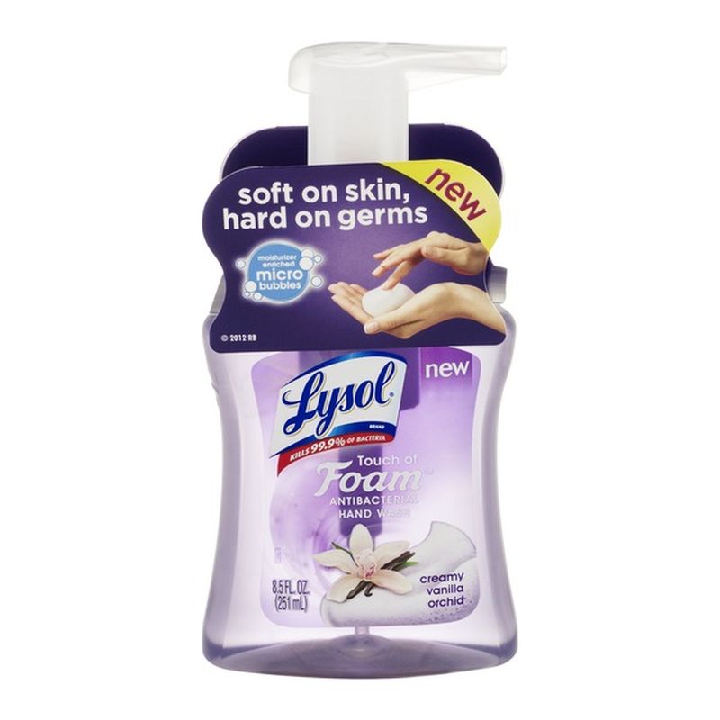 Lysol Antibacterial Foam Creamy Vanilla Orchid Scent Hand Soap (8.5 fl