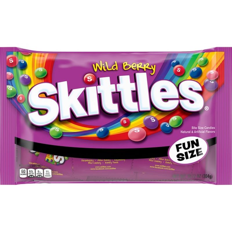 Skittles Wild Berry Halloween Fun Size Candy 10 72 Oz Instacart