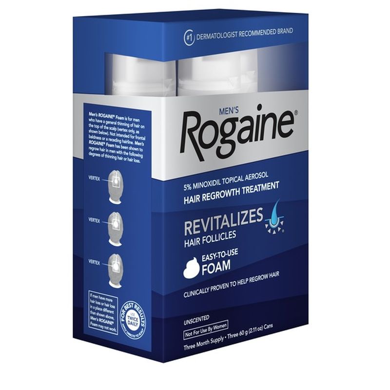 Rogaine Men's 5 Minoxidil Topical Foam (180 g) Instacart