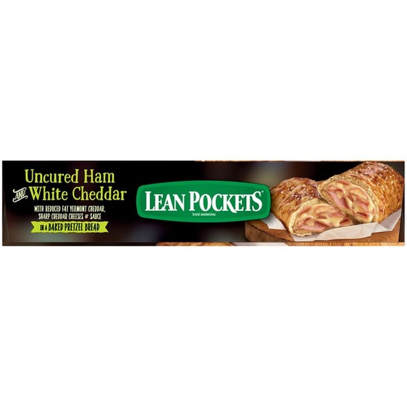 Lean Pockets Uncured Ham and White Cheddar Frozen Sandwiche (9 oz