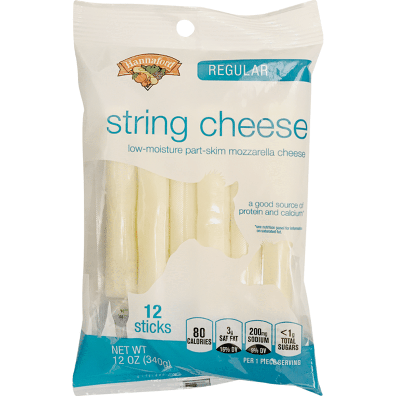 Hannaford Mozzarella String Cheese (12 oz) Instacart