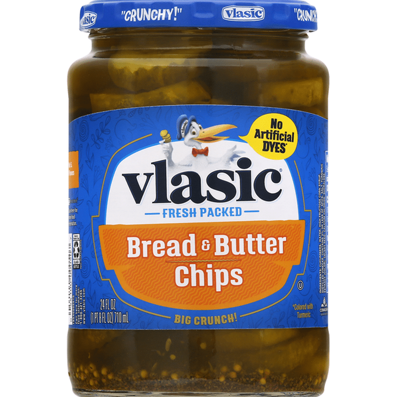 Vlasic Pickles, Bread & Butter, Chips (24 fl oz) from Publix Instacart