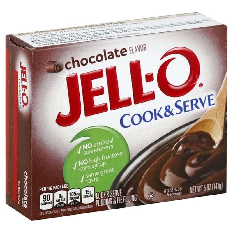 JellO Chocolate Cook & Serve Pudding & Pie Filling Mix (5 oz) from