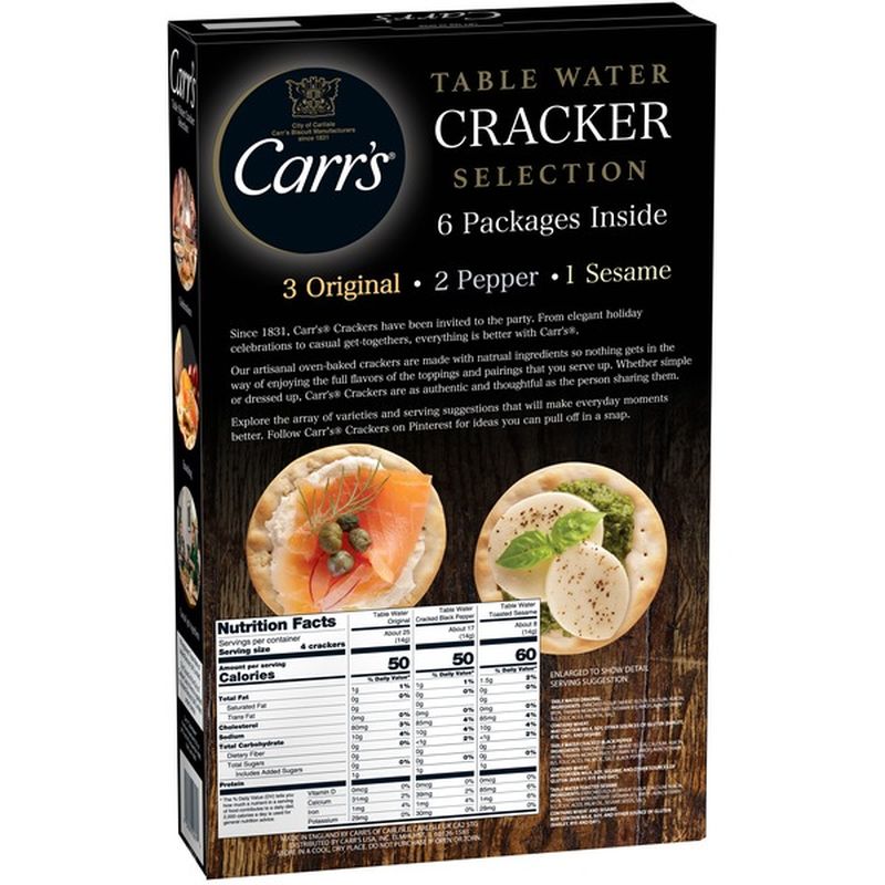 Carr's Table Water Crackers Variety Pack