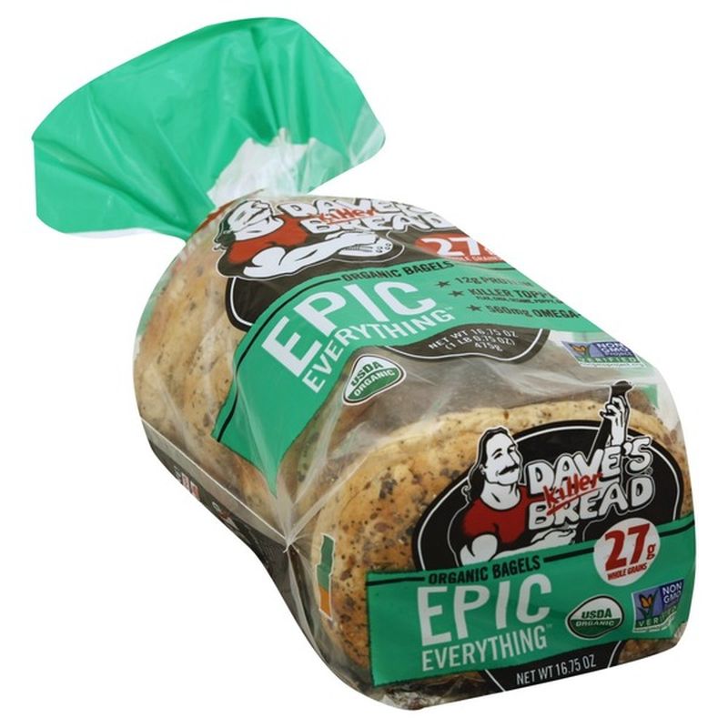Dave's Killer Bread Epic Everything Organic Bagels (16.75 oz) from ...