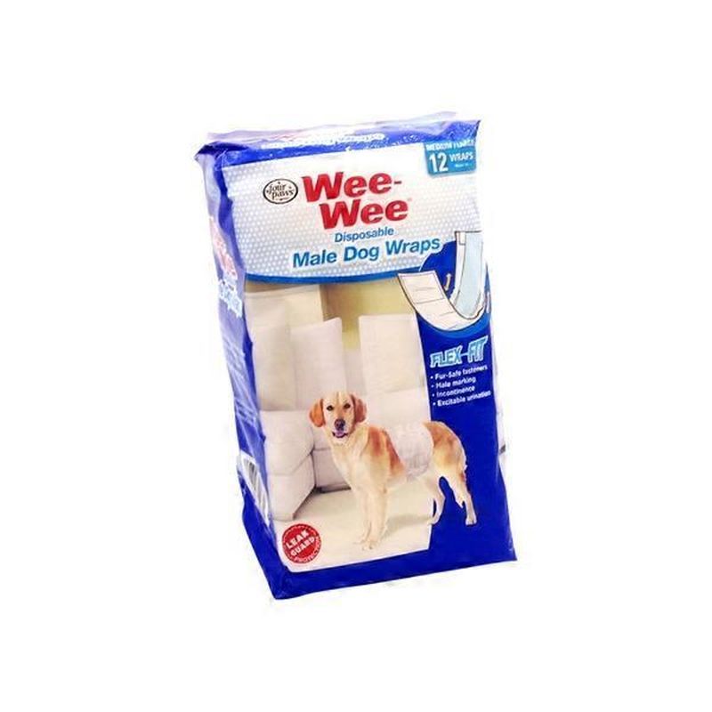 wee wee disposable male dog wraps