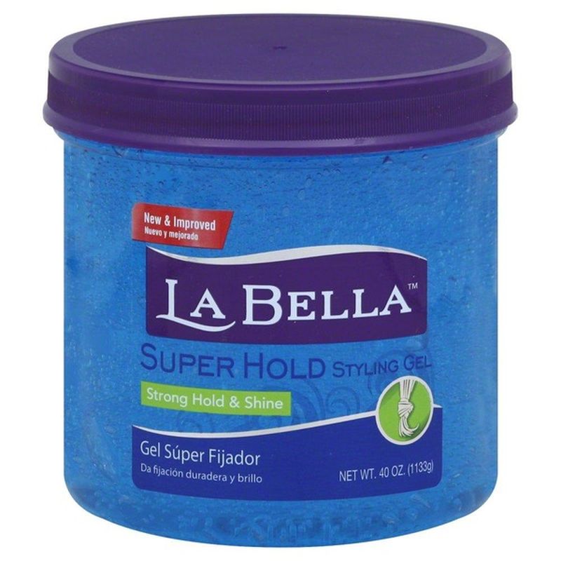 La Bella Super Hold Styling Gel + Coconut Oil (35.3 oz) - Instacart