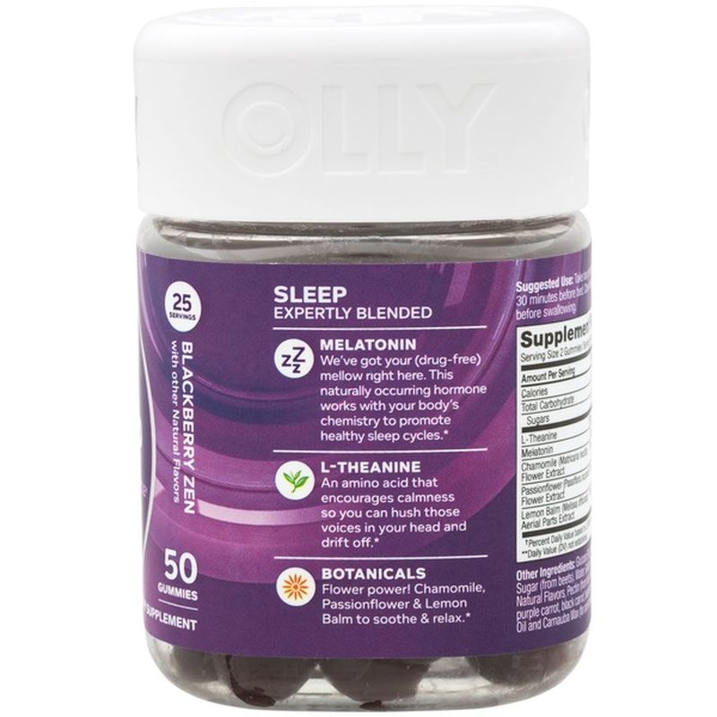 Olly Restful Sleep, Blackberry Zen, Gummies (50 each) from The Vitamin