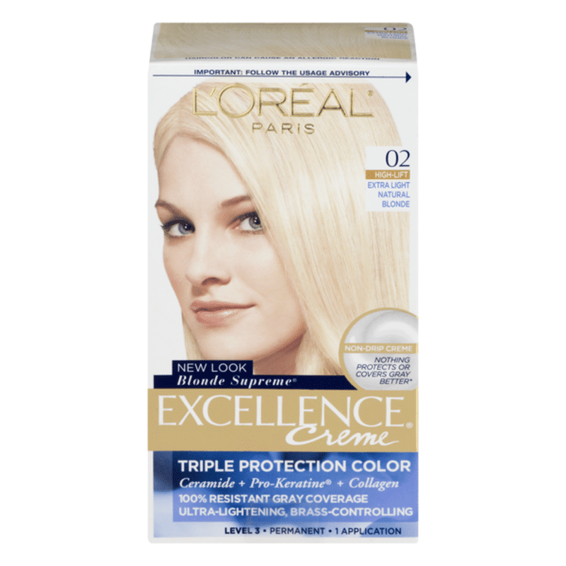 L'Oreal Excellence Creme Triple Protection Color 02 Extra Light Natural ...