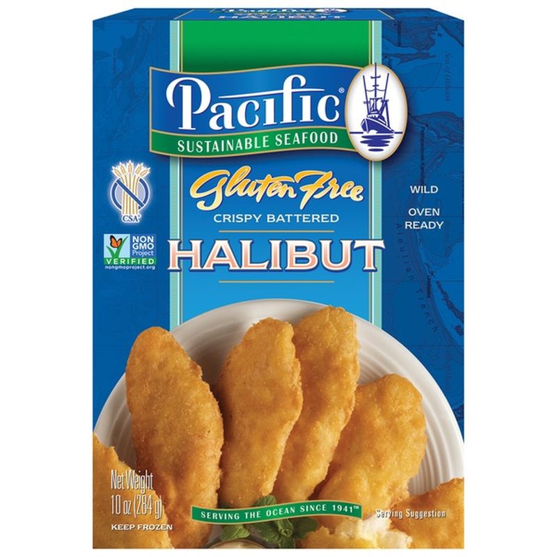 Pacific Sustainable Seafood Gluten Free Crispy Battered Halibut (10 oz