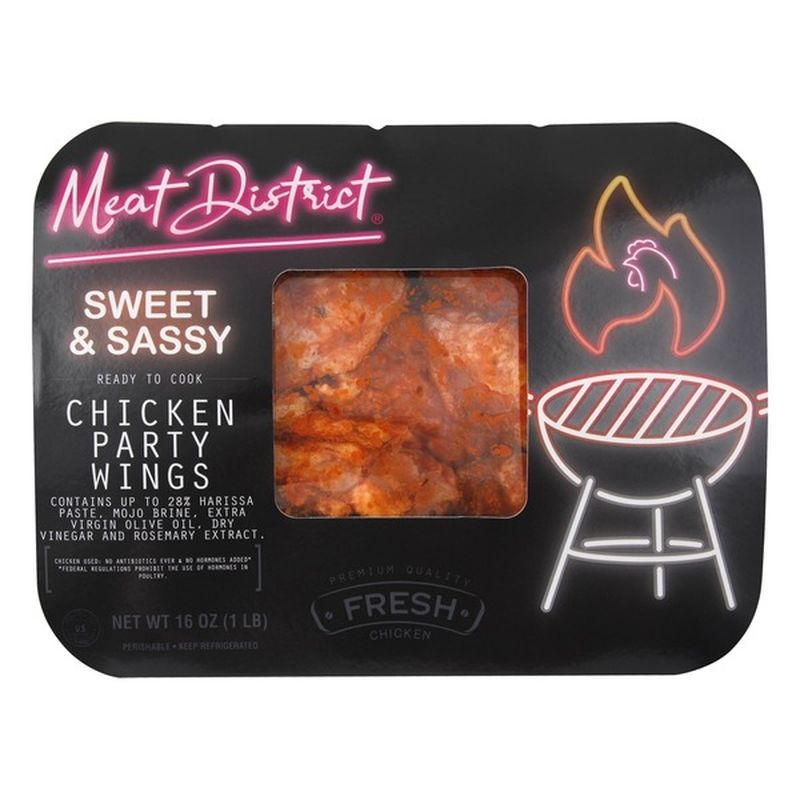 Meat District Chicken Party Wings, Sweet & Sassy (16 oz) Instacart