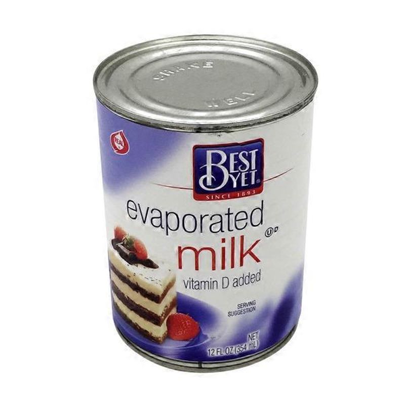 Best Yet Evaporated Milk (12 fl oz) Instacart