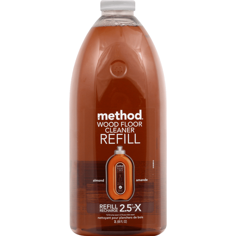 Method Squirt + Mop Hardwood Floor Cleaner Refill, Almond (68 fl oz