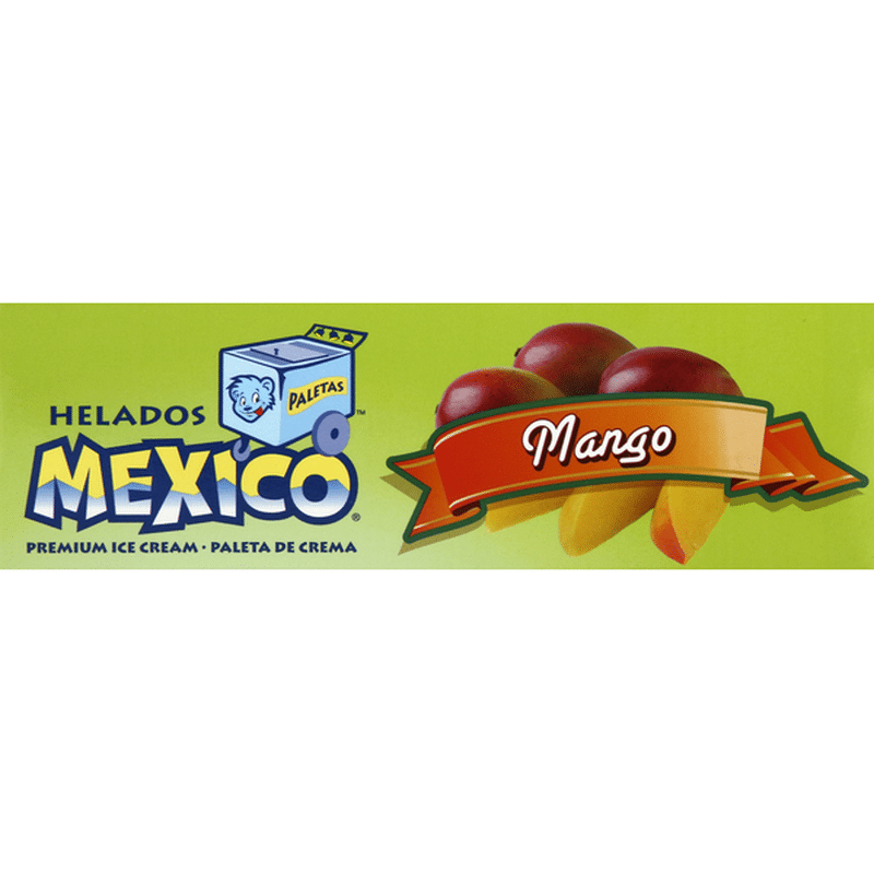 Helados Mexico Ice Cream Bar Premium Mango 6 Ct Instacart