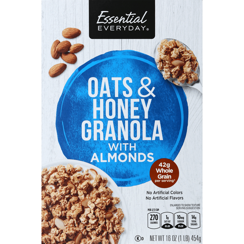 Essential Everyday Oats & Honey Granola, with Almonds (16 oz) Instacart