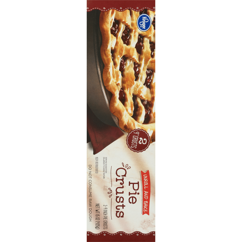 Kroger Pie Crusts, Unroll and Bake, 9 Inches (2 each) Instacart