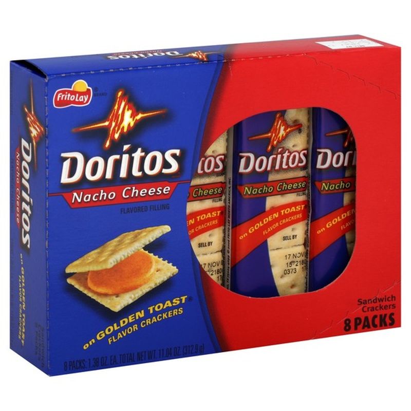 Doritos Sandwich Crackers, Nacho Cheese Flavored Filling (8 each) Instacart