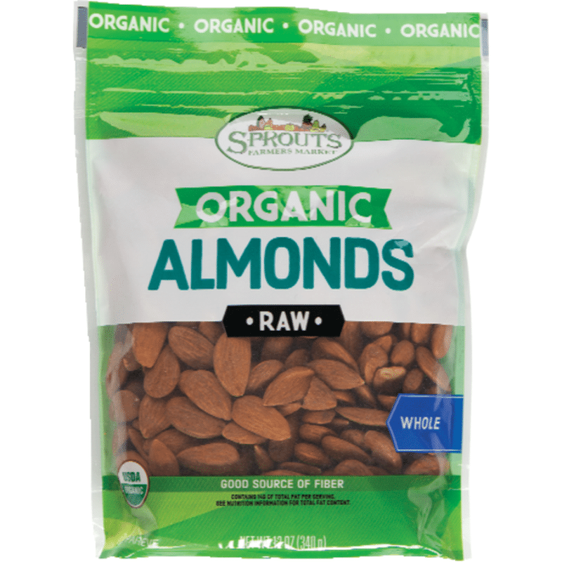 Sprouts Organic Raw Almonds (12 oz) - Instacart