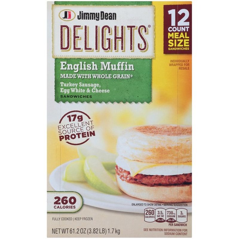 Jimmy Dean Turkey Sausage Breakfast Sandwiches (61.2 oz) Instacart