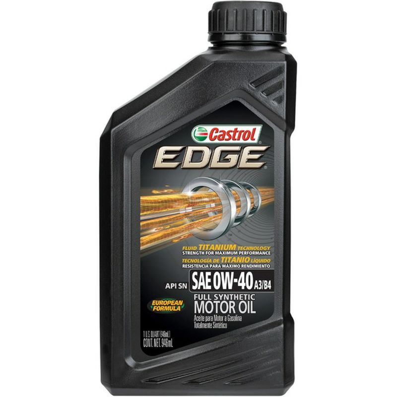 Castrol Edge SAE 0W-40 Full Synthetic Motor Oil