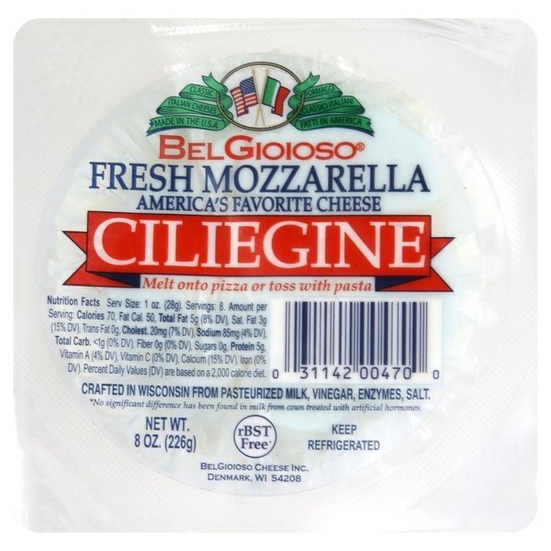 BelGioioso Fresh Mozzarella Cheese, Ciliegine (8 oz) Instacart