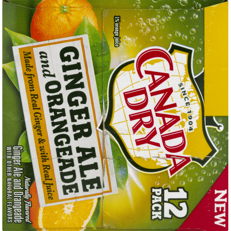 Canada Dry Ginger Ale and Orangeade (12 fl oz) Instacart