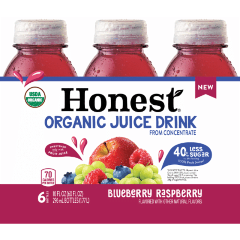 Honest Blueberry Raspberry Bottles (10 oz) Instacart