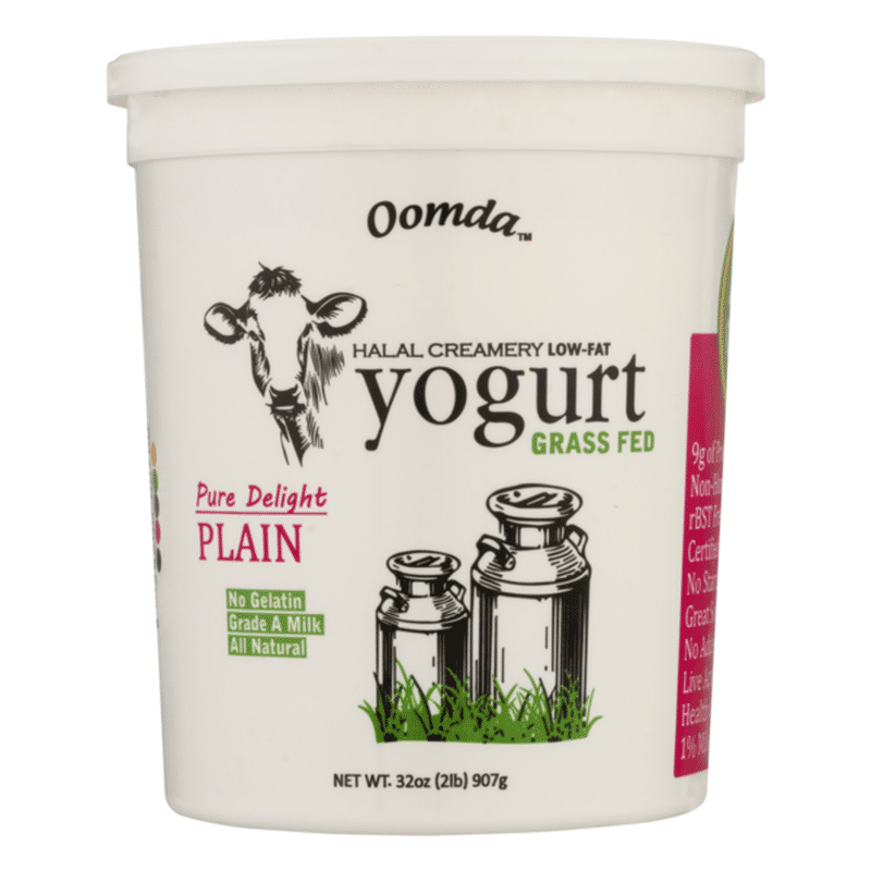 Oomda LowFat Yogurt Grass Fed Plain (32 oz) Instacart