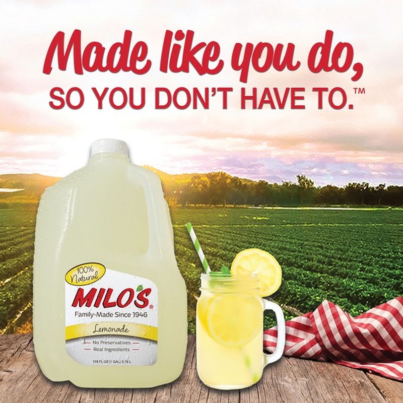 Milo's 100 Natural Lemonade (128 fl oz) from Kroger Instacart