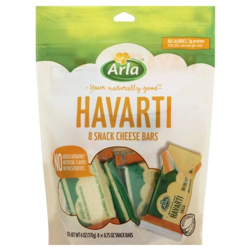 Arla Cheese, Havarti, Snack Bars (8 each) Instacart