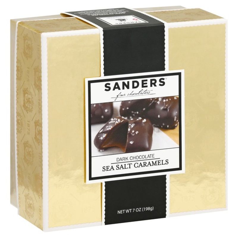 Sanders Dark Chocolate, Sea Salt Caramels (7 oz) Instacart