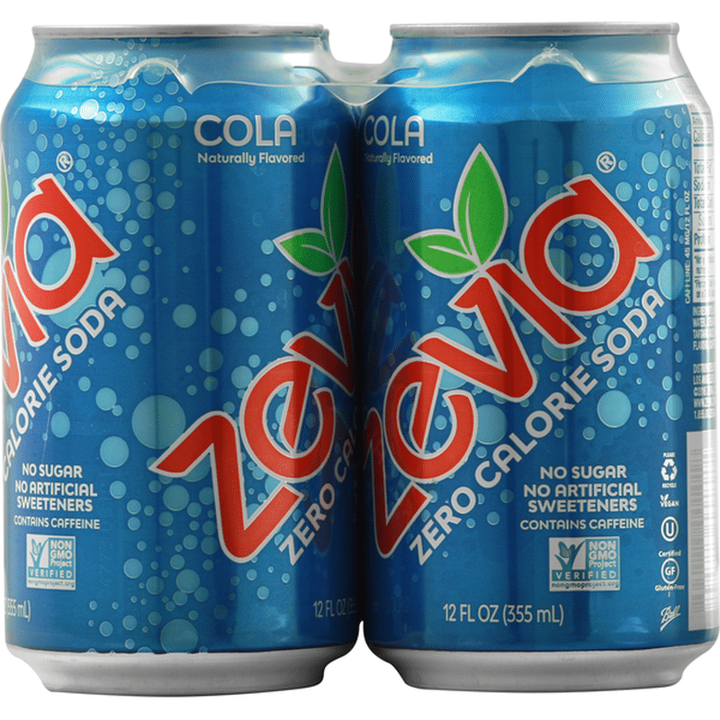 Zevia Cola, Zero Calorie Soda (12 Fl Oz) From Food Lion - Instacart