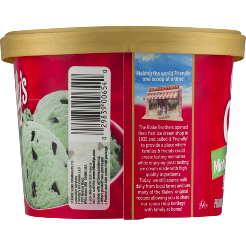 Friendlys Premium Ice Cream Mint Chocolate Chip 15 Qt Instacart 9123