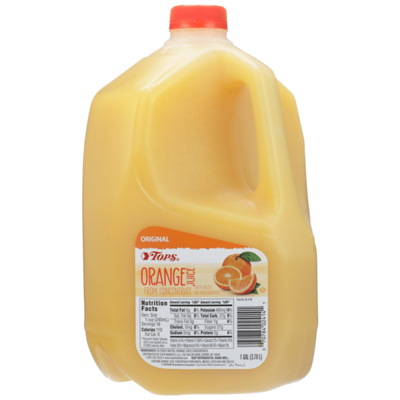Tops Orange Original Juice From Concentrate (1 gal) from Tops Markets