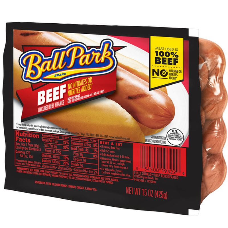 Ball Park Beef Franks (8 ct) - Instacart