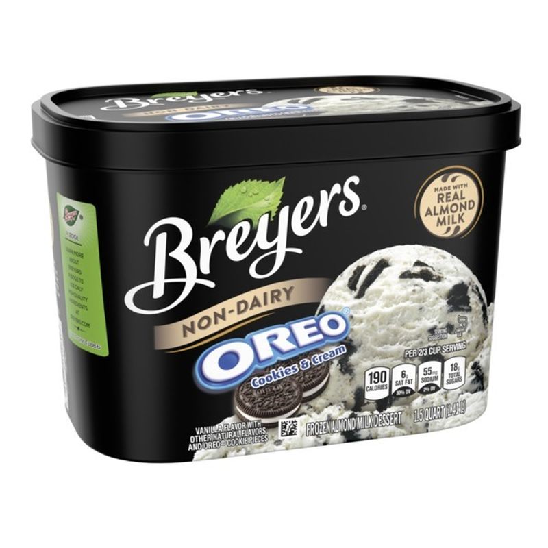 Breyers Frozen Almond Milk Dessert Oreo Cookies & Cream