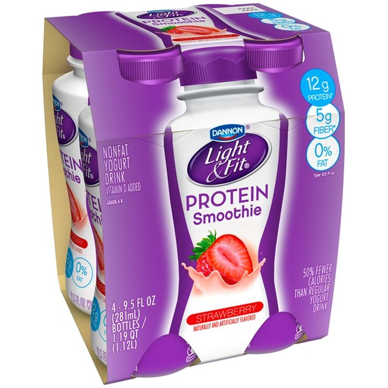 Dannon Light & Fit Protein Smoothie Strawberry Nonfat Yogurt Drink (1.